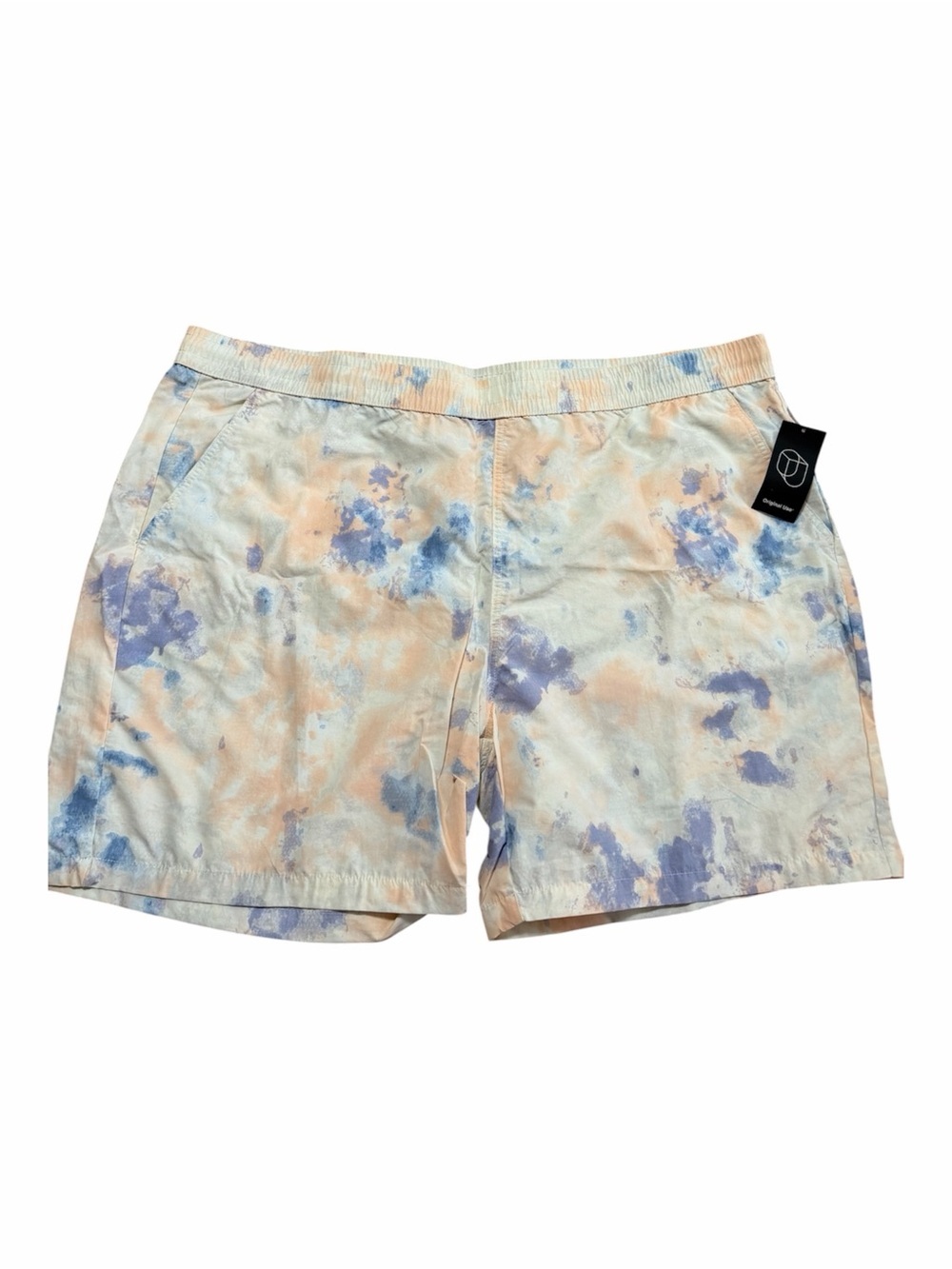 NWT Original Use Tie-Dye Swim Shorts in Blue & Peach Men’s XXL Summer Beach